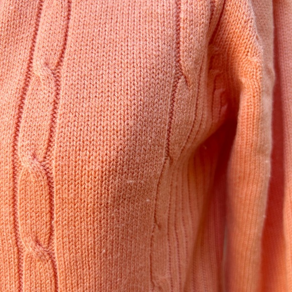 Vintage K Mart Women's Peach Button Up Sweater Cardigan Knit Acrylic Small - Picture 5 of 7